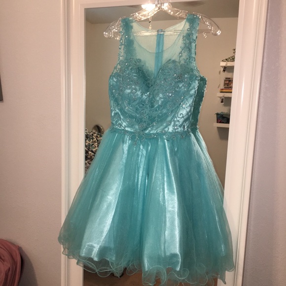 tiffany blue dama dresses